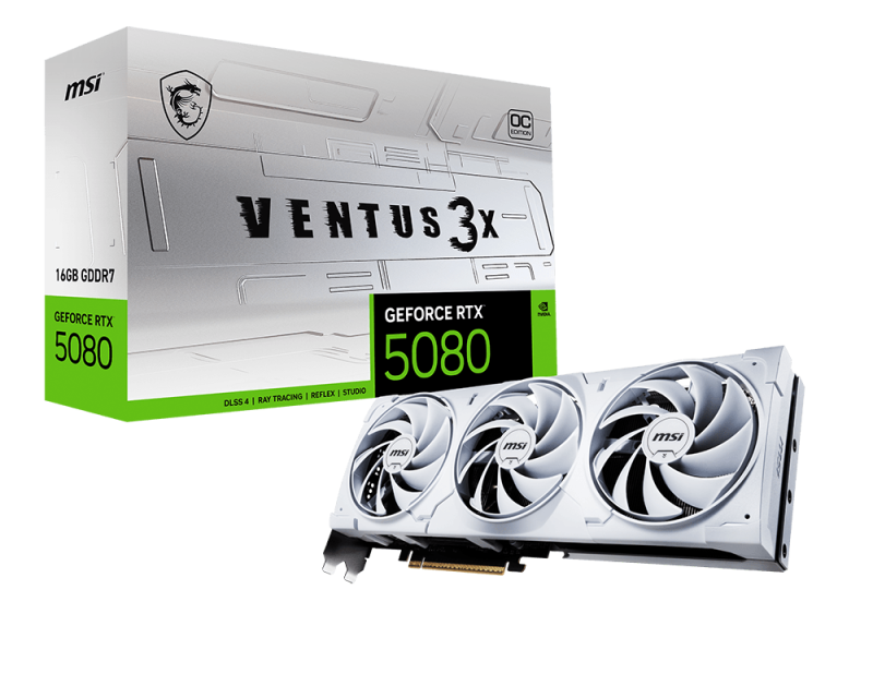 MSI GeForce RTX 5080 16G VENTUS 3X OC Graphics Card 1
