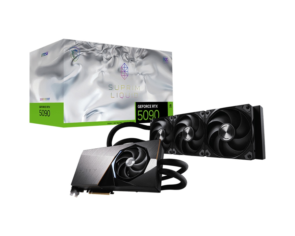 MSI GeForce RTX 5090 32G SUPRIM LIQUID SOC Graphics Card 1
