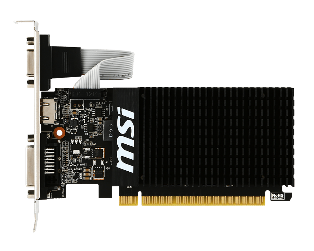 MSI NVIDIA GeForce GT 710 2GD3H LP Graphics Card 4