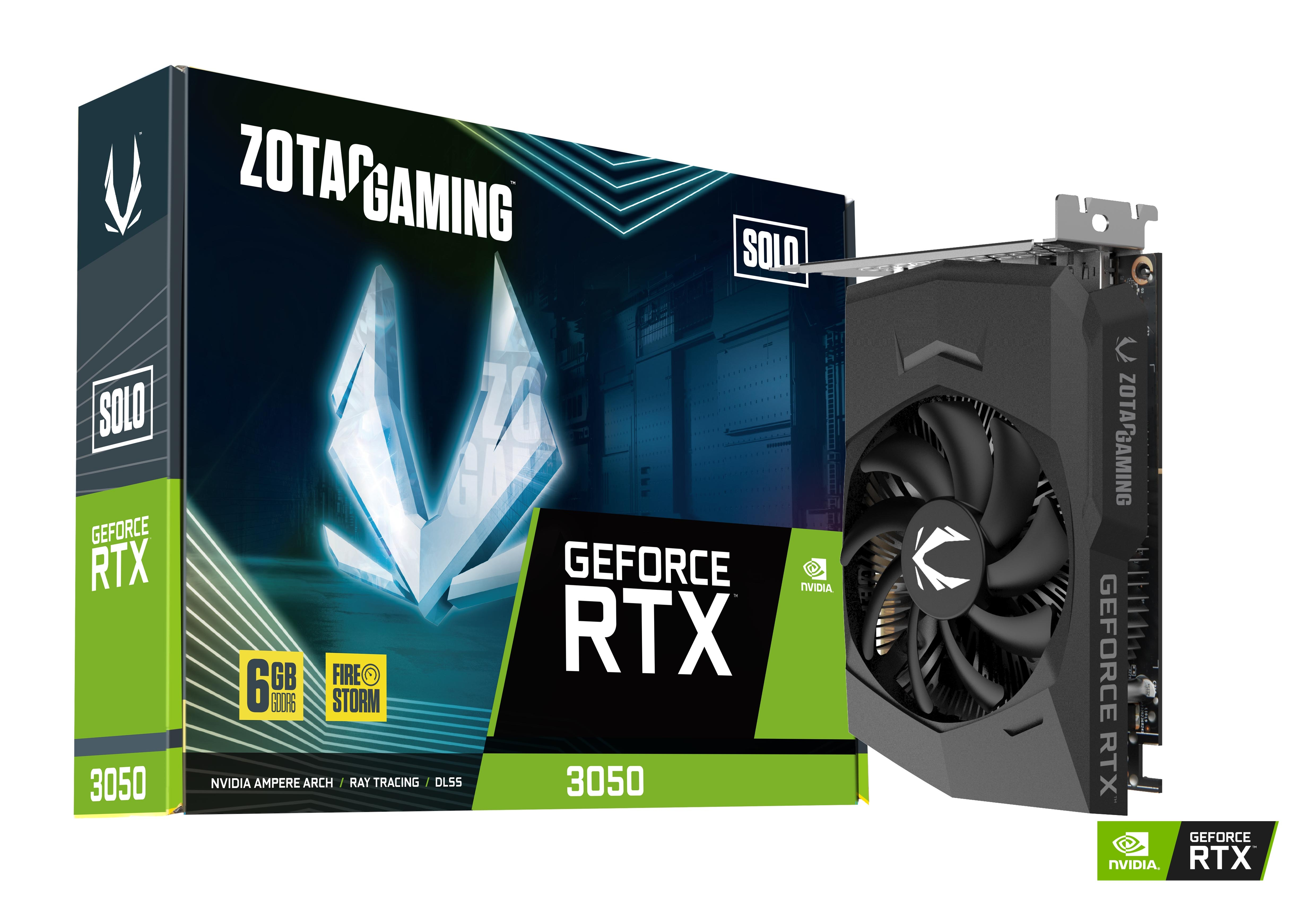 ZOTAC GAMING GeForce RTX 3050 6GB GDDR6 Solo Graphics Card