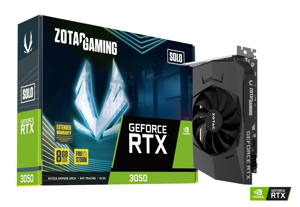ZOTAC GAMING GeForce RTX 3050 8GB GDDR6 Solo Graphics Card