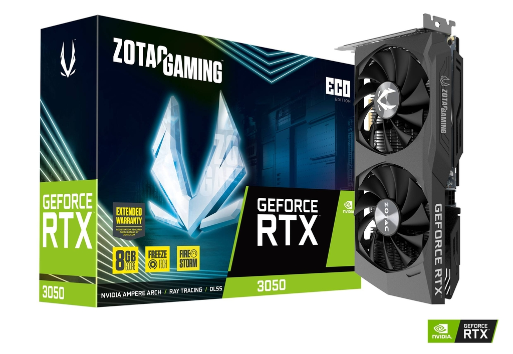 ZOTAC GAMING GeForce RTX 3050 ECO 8GB GDDR6 Graphics Card 1