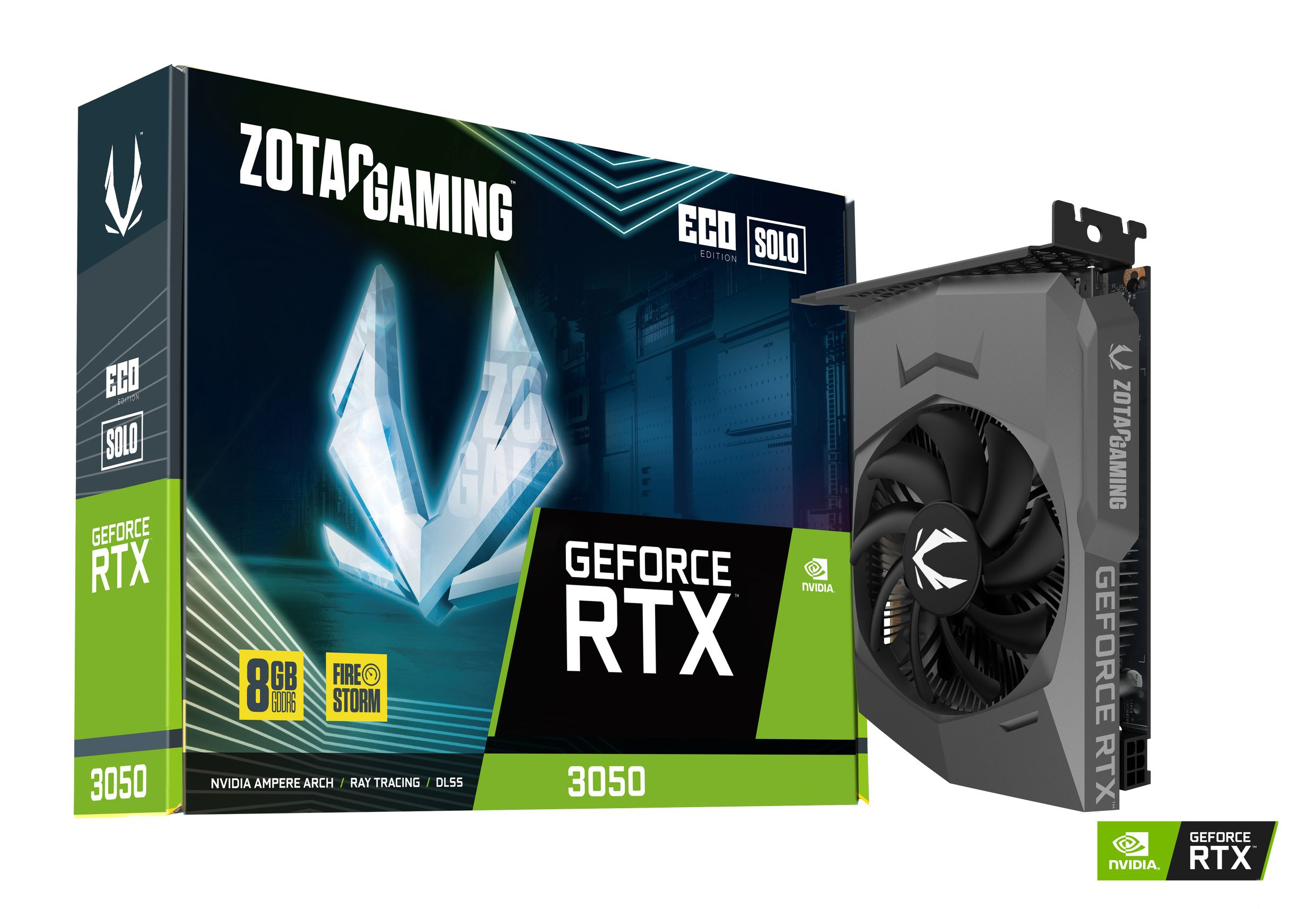 ZOTAC GAMING GeForce RTX 3050 ECO Solo 8GB GDDR6 Graphics Card