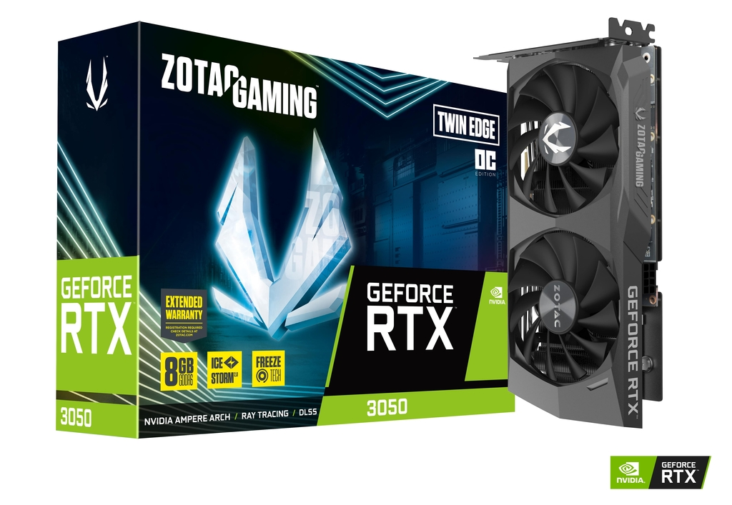 ZOTAC GAMING GeForce RTX 3050 Twin Edge OC 8GB GDDR6 Graphics Card 1
