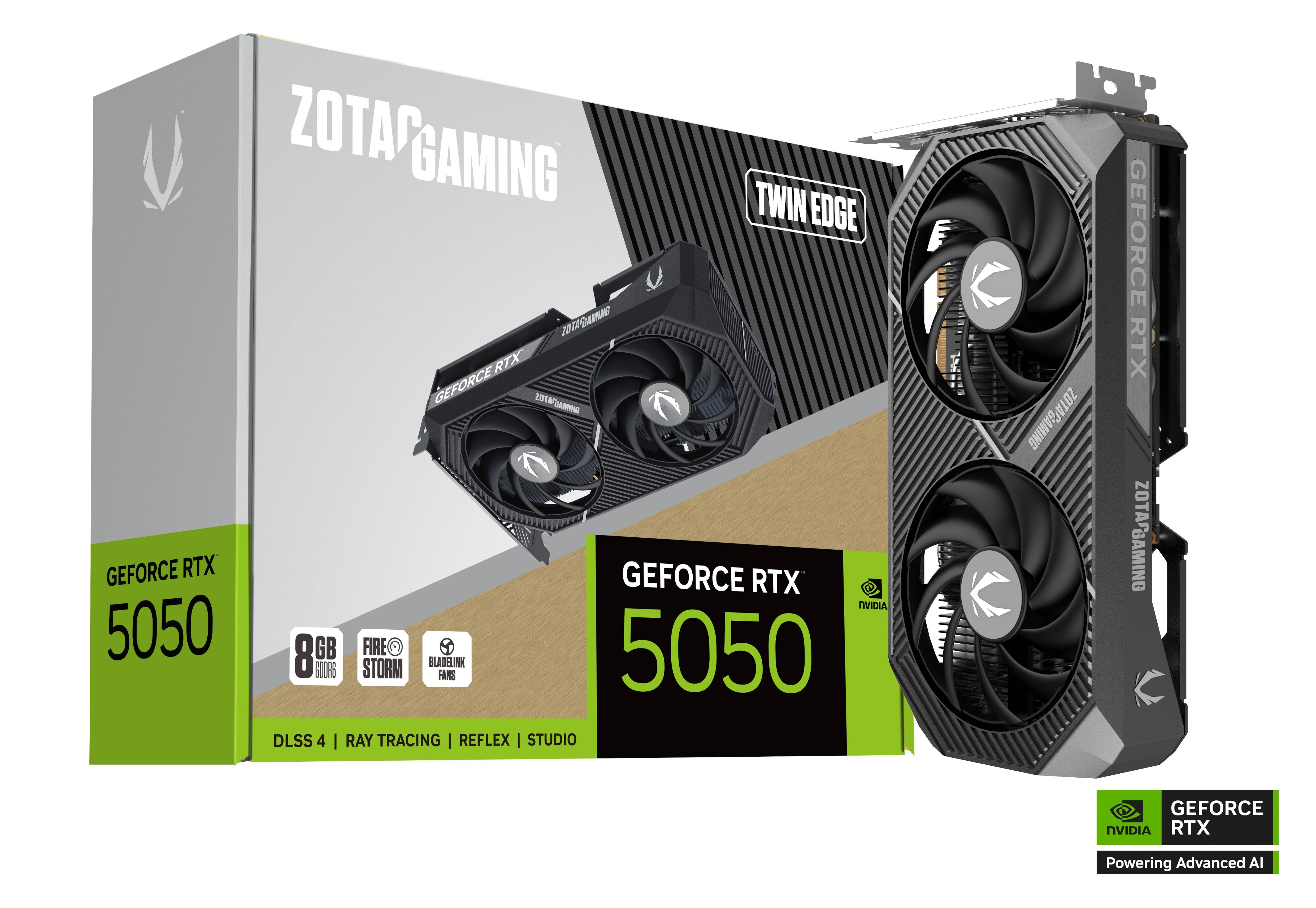ZOTAC GAMING GeForce RTX 5050 8GB GDDR6 Twin Edge Graphics Card 1