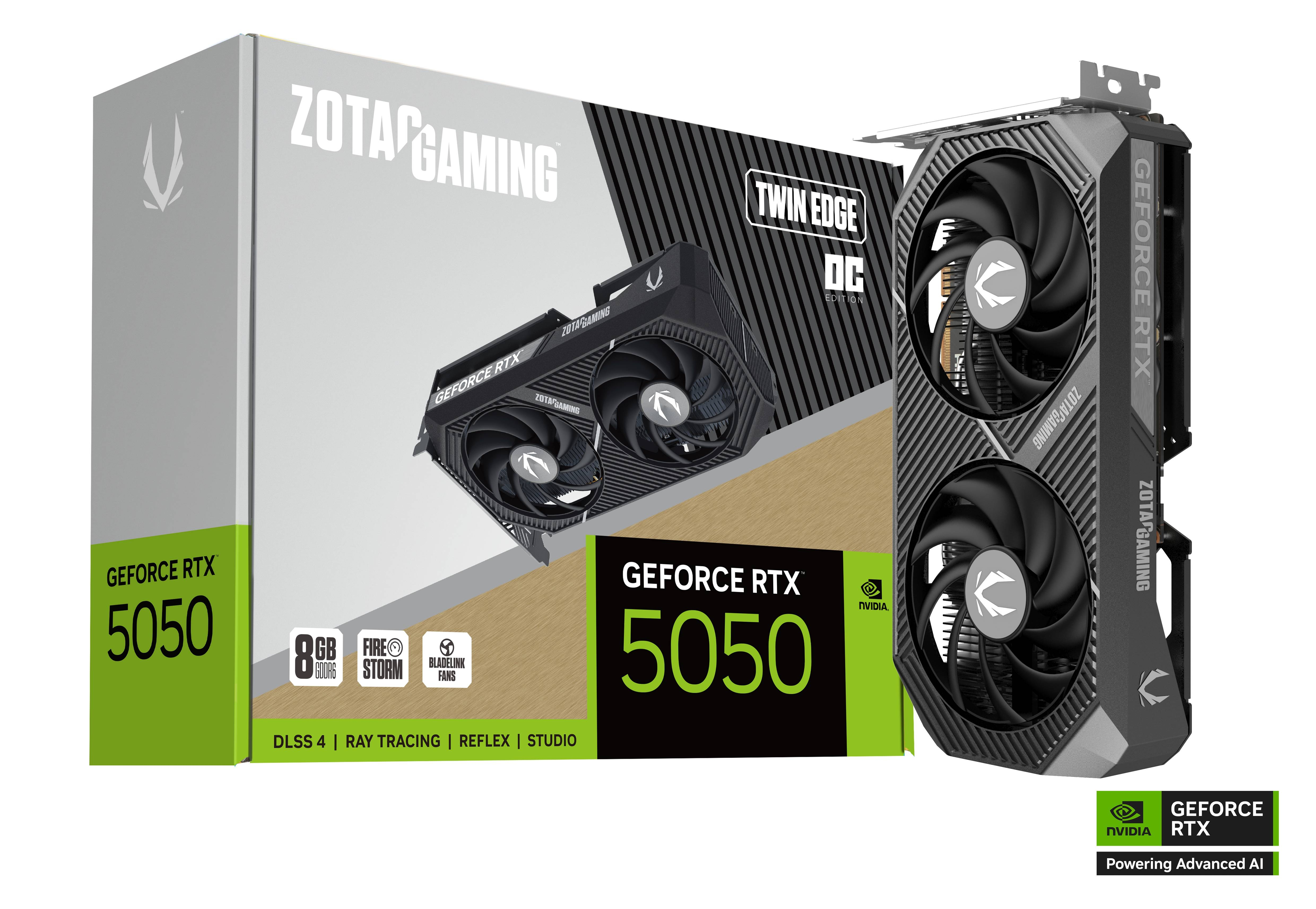 ZOTAC GAMING GeForce RTX 5050 8GB GDDR6 Twin Edge OC Graphics Card 1
