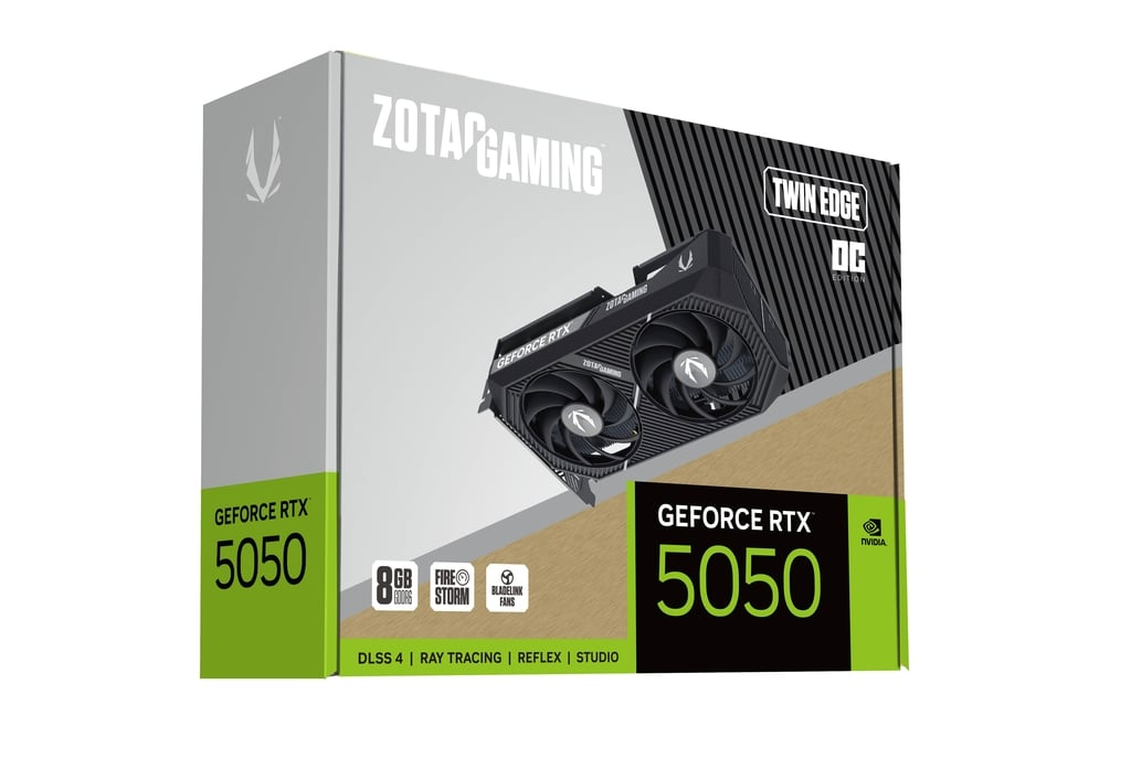 ZOTAC GAMING GeForce RTX 5050 8GB GDDR6 Twin Edge OC Graphics Card 5