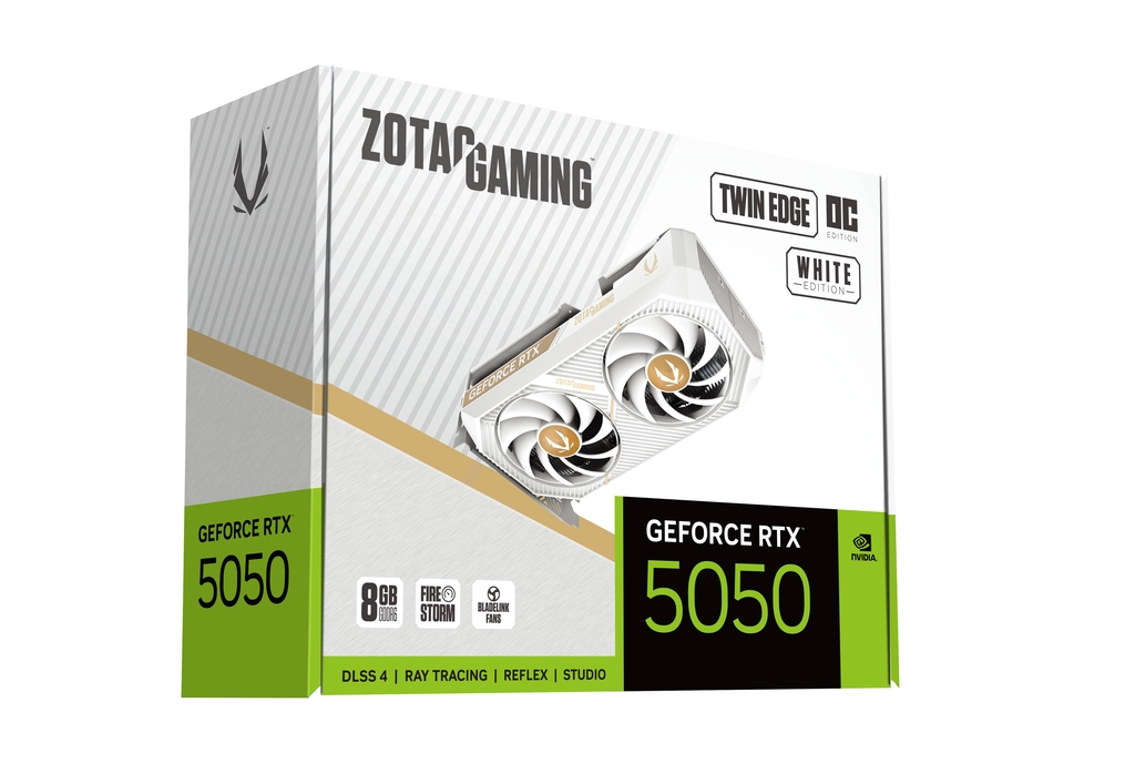 ZOTAC GAMING GeForce RTX 5050 Twin Edge OC White Edition 8GB GDDR6 Graphics Card 6