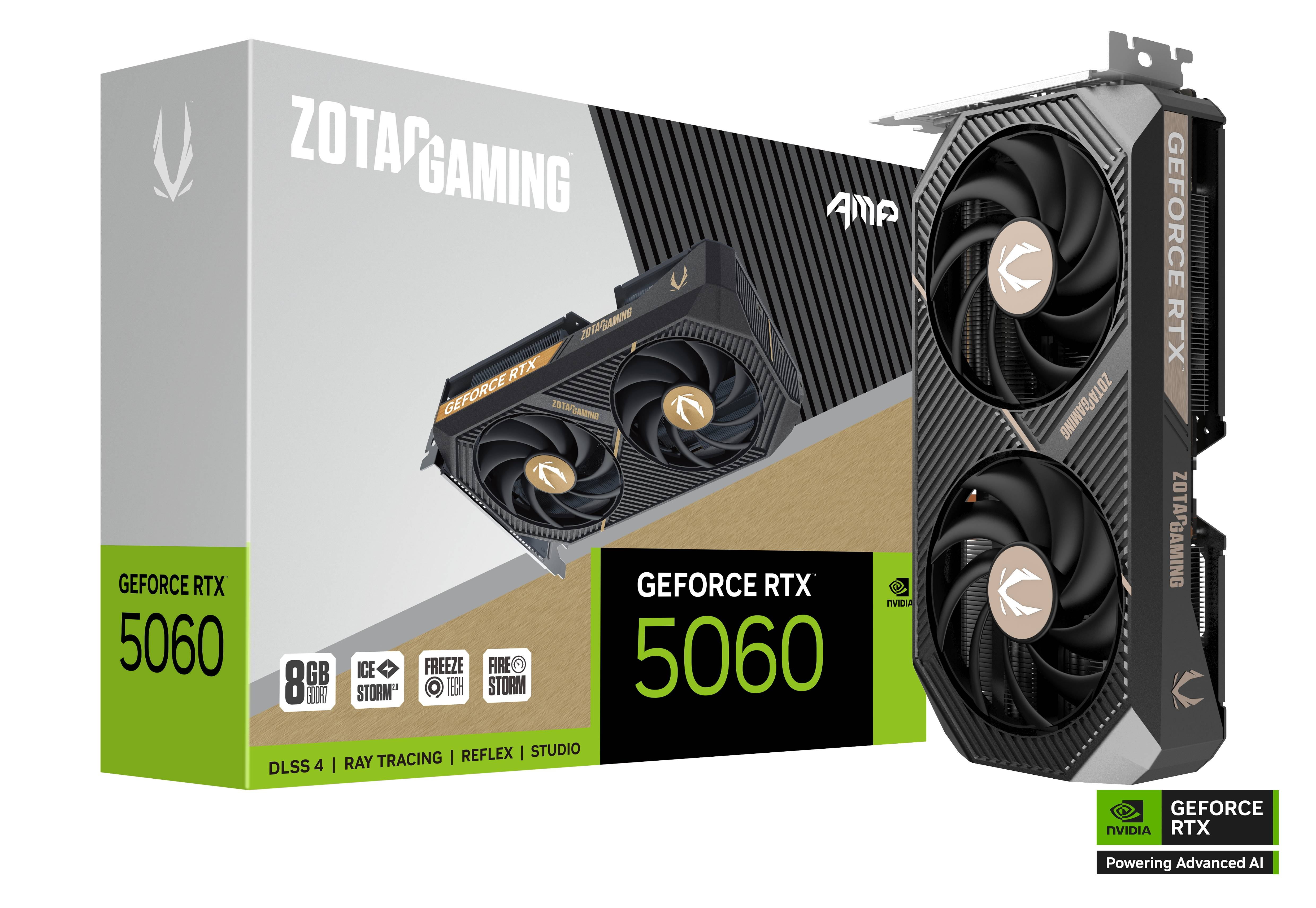 ZOTAC GAMING GeForce RTX 5060 8GB GDDR7 AMP Graphics Card