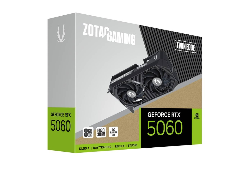 ZOTAC GAMING GeForce RTX 5060 8GB GDDR7 Twin Edge Graphics Card 6