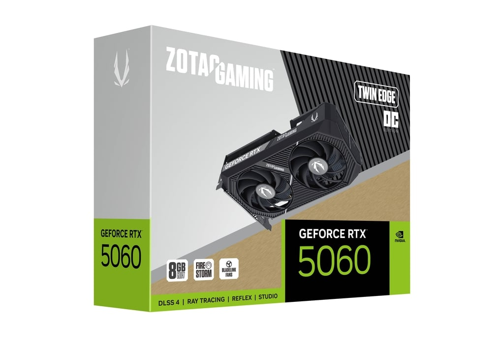 ZOTAC GAMING GeForce RTX 5060 8GB GDDR7 Twin Edge OC Graphics Card 6