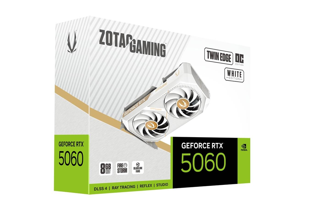 ZOTAC GAMING GeForce RTX 5060 8GB GDDR7 Twin Edge OC White Edition Graphics Card 6