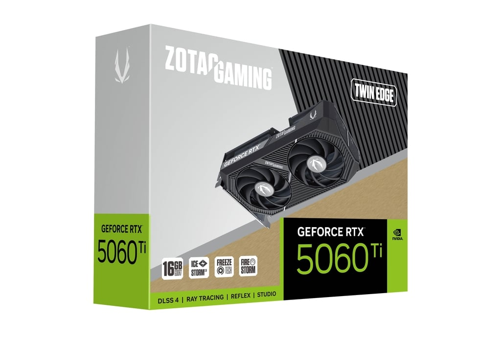 ZOTAC GAMING GeForce RTX 5060 Ti 16GB GDDR7 Twin Edge Graphics Card 6