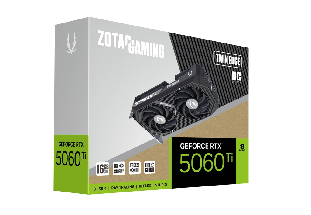 ZOTAC GAMING GeForce RTX 5060 Ti 16GB GDDR7 Twin Edge OC Graphics Card 6