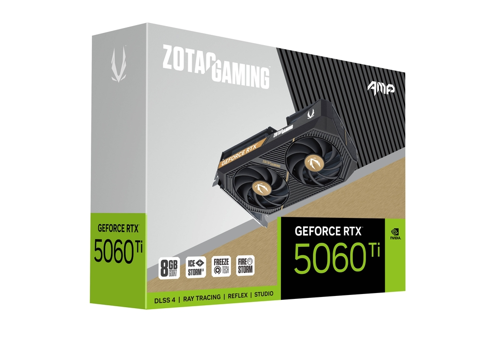 ZOTAC GAMING GeForce RTX 5060 Ti 8GB GDDR7 AMP Graphics Card 6
