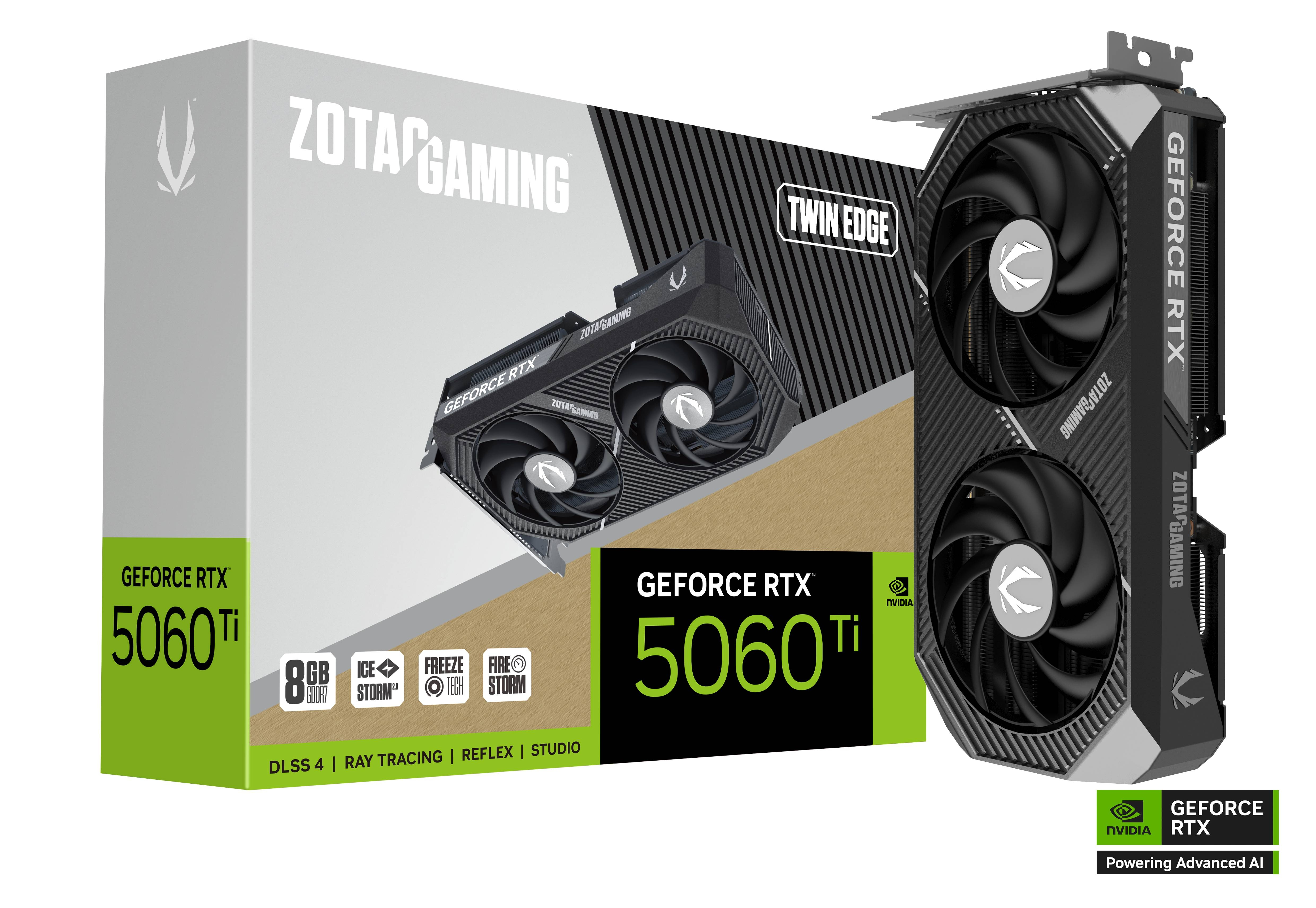 ZOTAC GAMING GeForce RTX 5060 Ti 8GB GDDR7 Twin Edge Graphics Card
