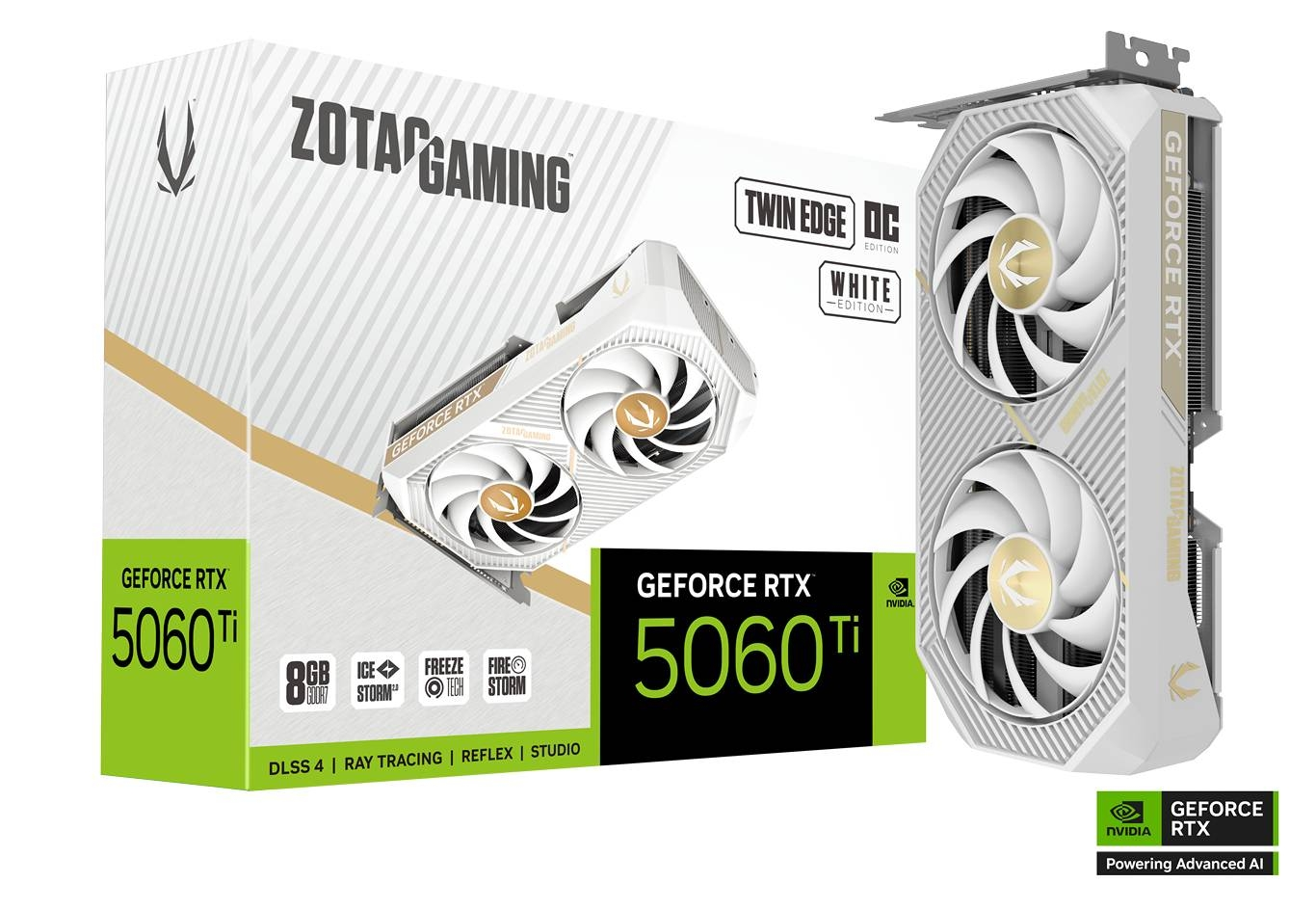 ZOTAC GAMING GeForce RTX 5060 Ti 8GB Twin Edge OC White Edition Graphics Card