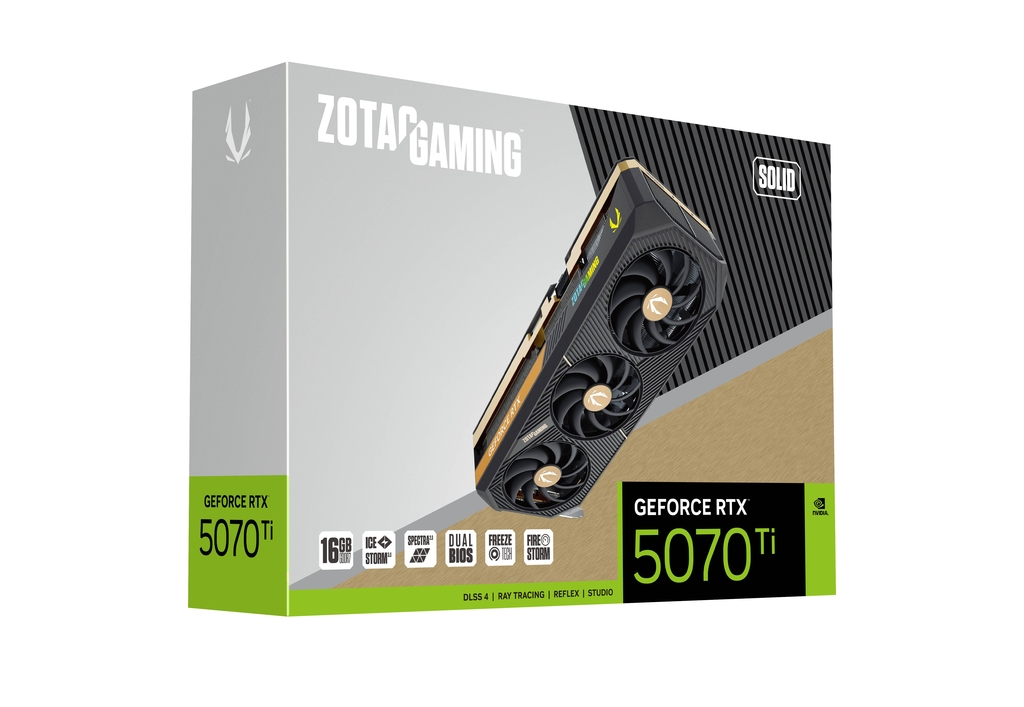 ZOTAC GAMING GeForce RTX 5070 Ti 16GB GDDR7 SOLID Graphics Card 7