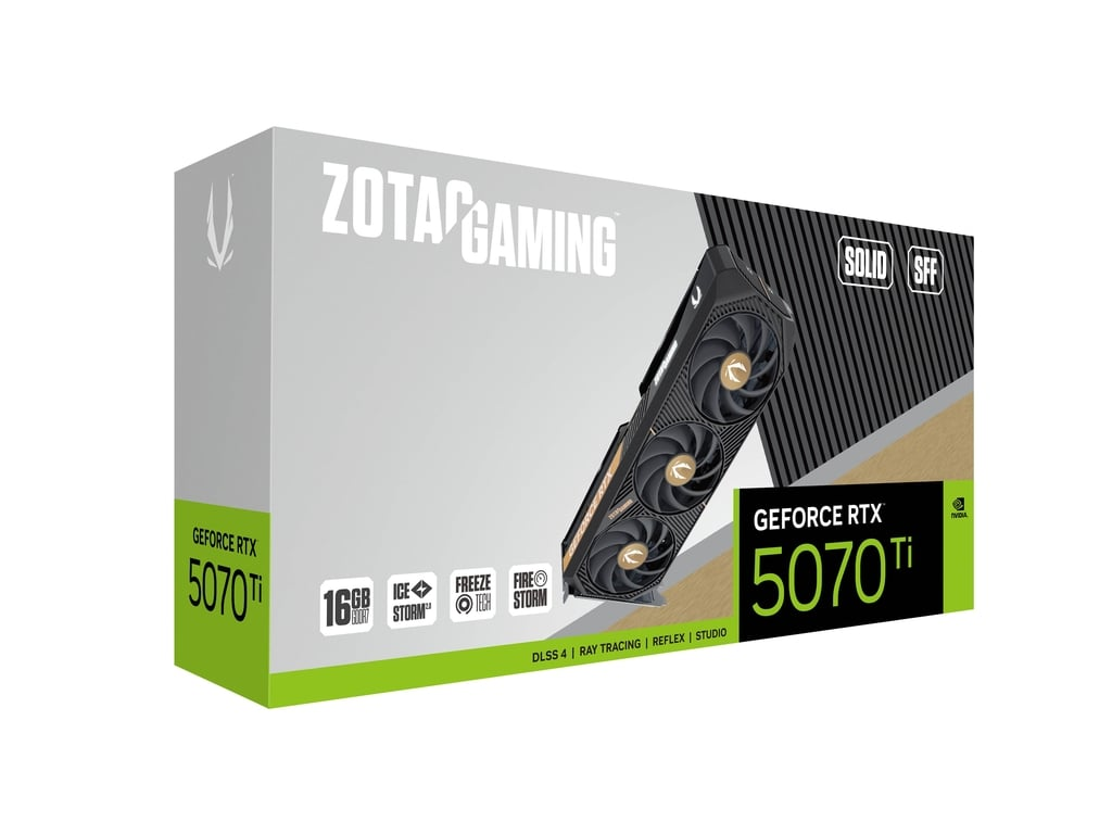 ZOTAC GAMING GeForce RTX 5070 Ti 16GB GDDR7 SOLID SFF Graphics Card 8