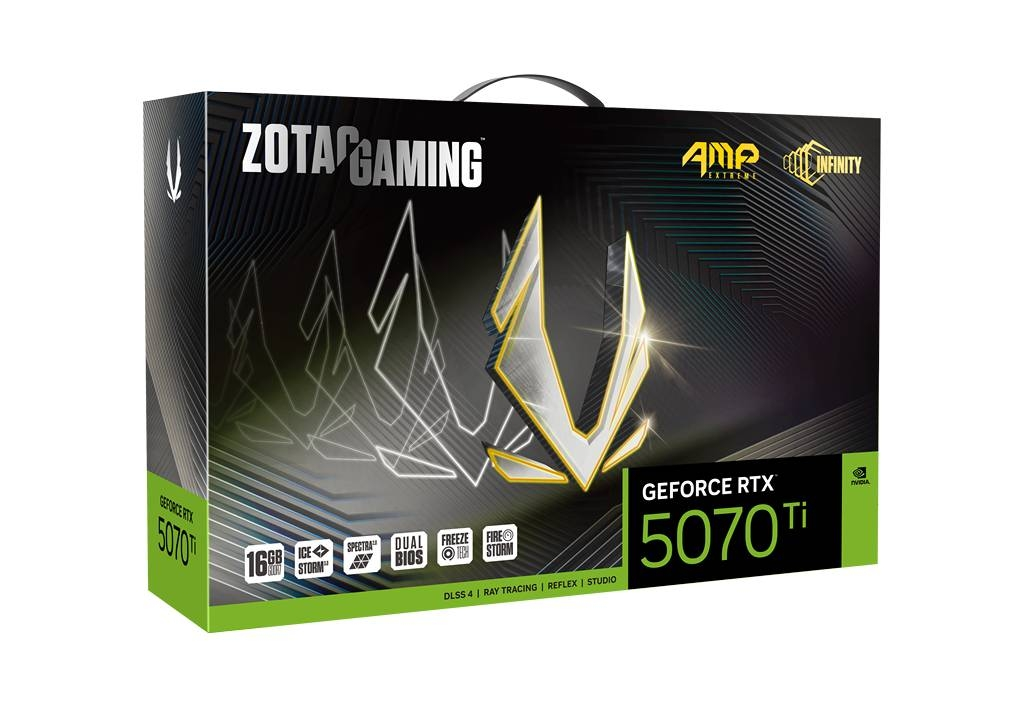 ZOTAC GAMING GeForce RTX 5070 Ti AMP Extreme INFINITY 16GB GDDR7 Graphics Card 8