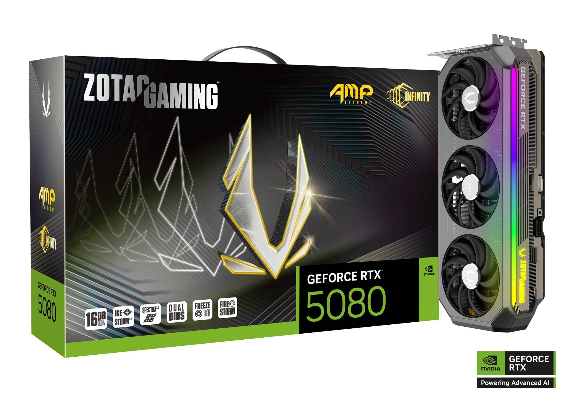 ZOTAC GAMING GeForce RTX 5080 16GB GDDR7 AMP Extreme INFINITY Graphics Card 1