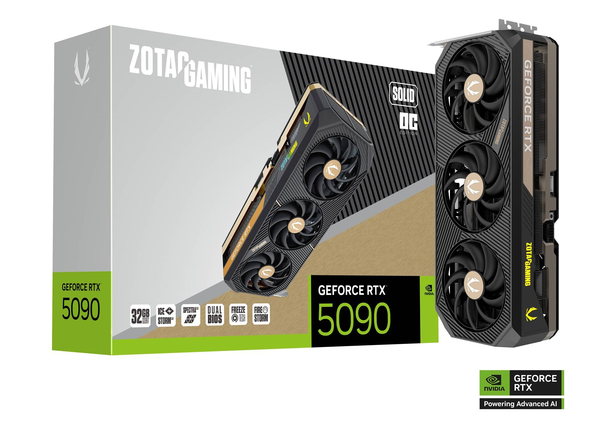 ZOTAC GAMING GeForce RTX 5090 32GB GDDR7 SOLID OC Graphics Card