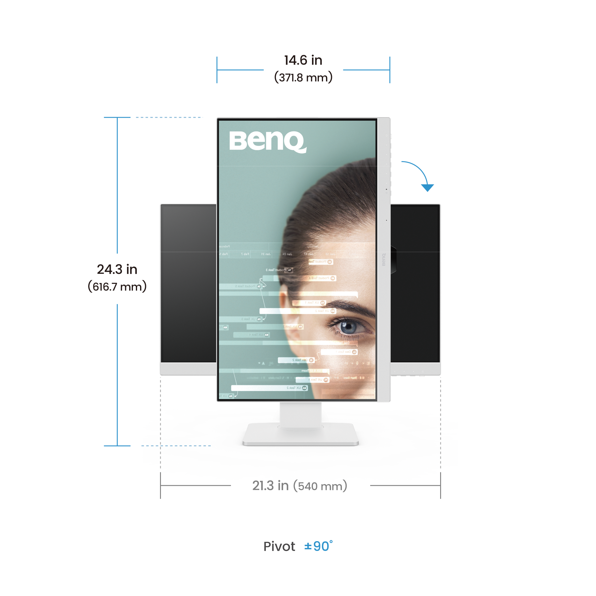 BenQ GW2486TC 24" Full HD IPS 100Hz Programming Monitor 6