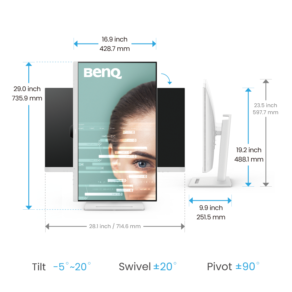 BenQ GW3290QT 31.5" 2K IPS Eye-Care Coding Monitor 5