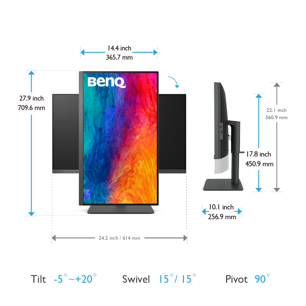 BenQ PD2705U 27" 4K IPS Designer Monitor 6