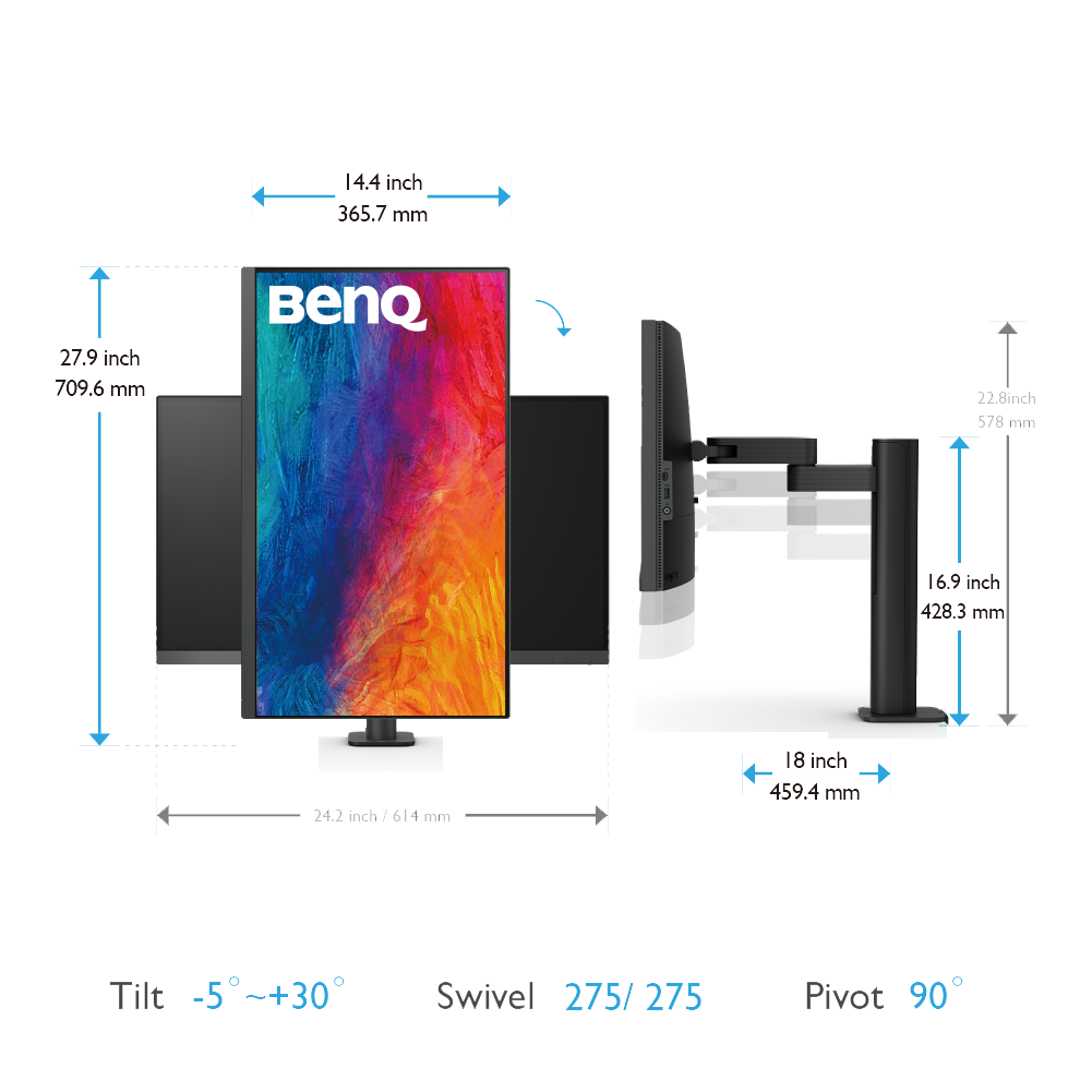 BenQ PD2705UA 27" 4K IPS Designer Monitor 4
