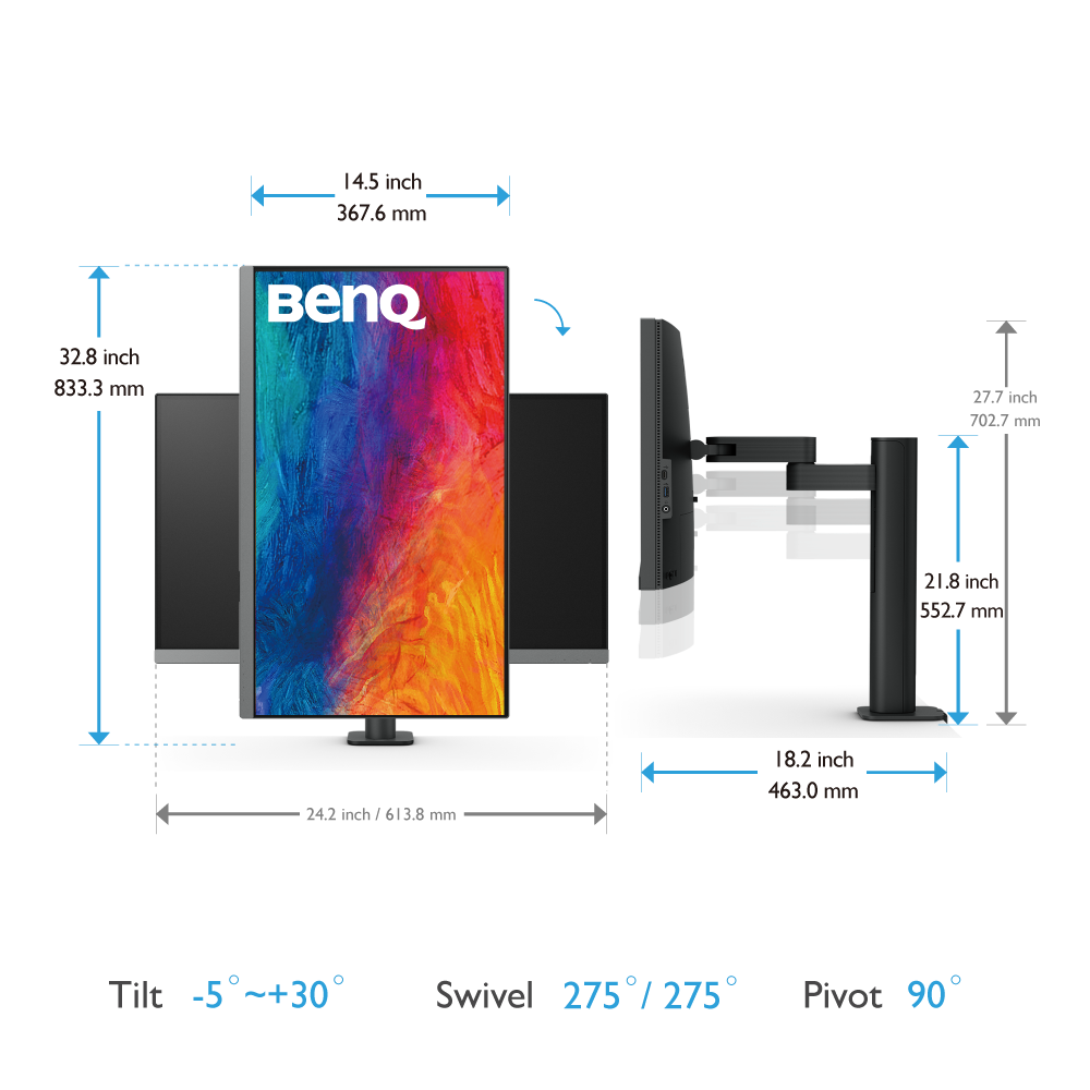 BenQ PD2706UA 27" 4K IPS Designer Monitor 4