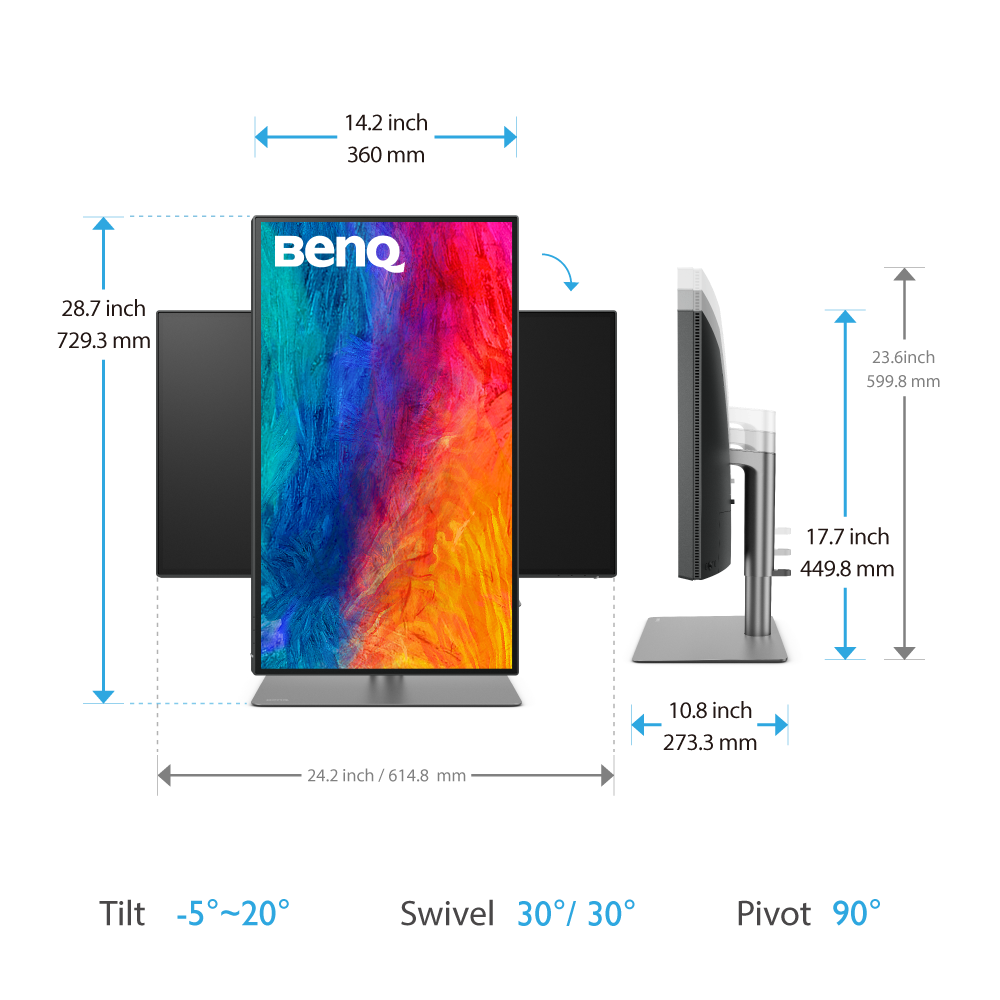 BenQ PD2725U 27" 4K IPS Designer Monitor 10