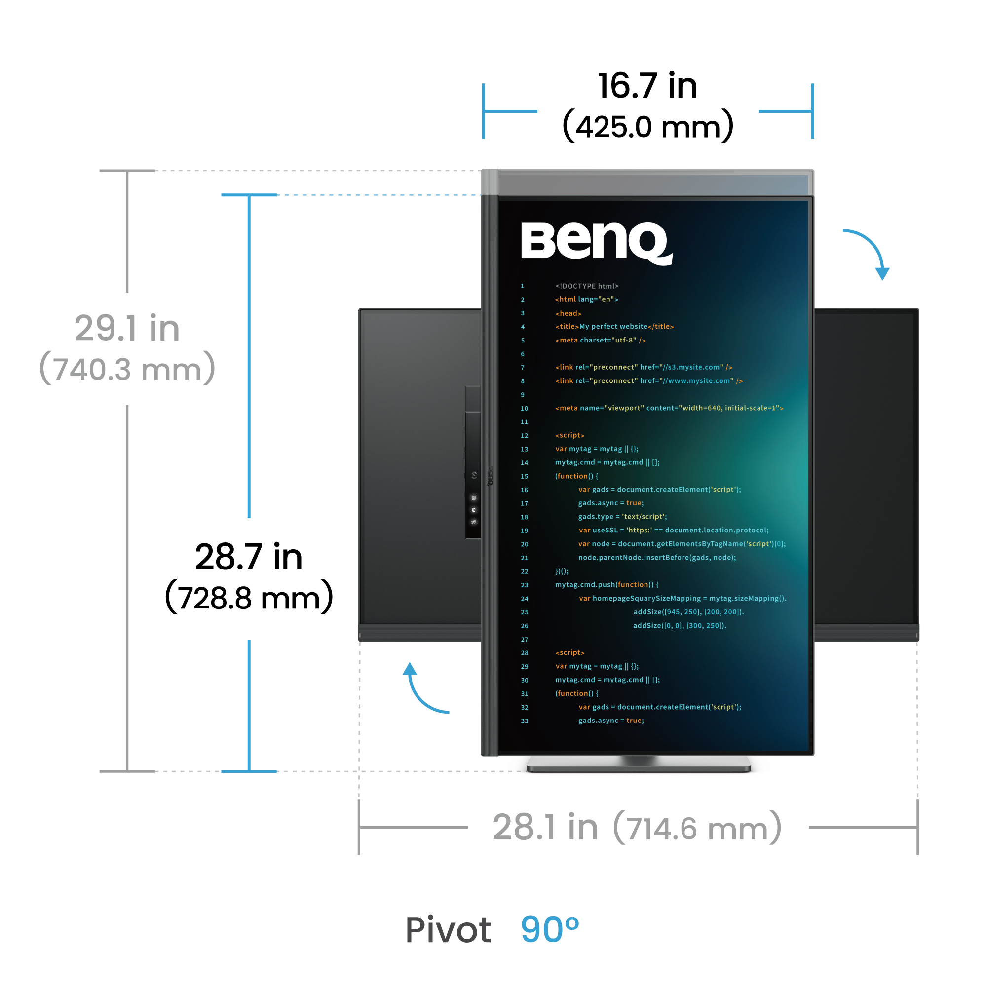 BenQ RD320U 32" 4K IPS Programming Monitor 3