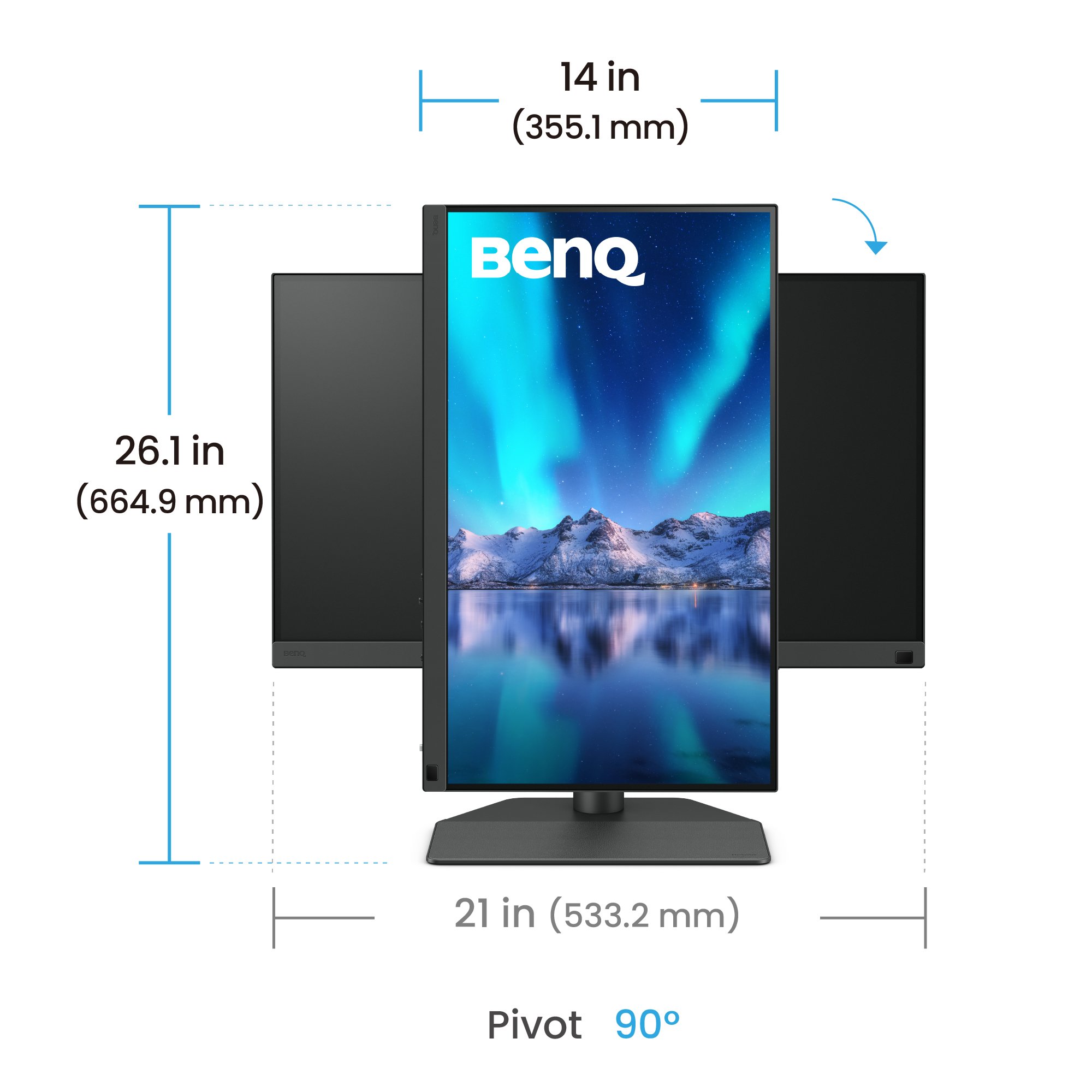 BenQ SW242Q 24" 2K IPS Photographer Monitor 4