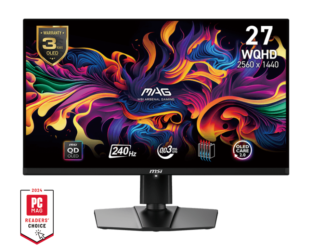 MSI MAG 271QPX QD-OLED E2 27" 2K OLED 240Hz Monitor