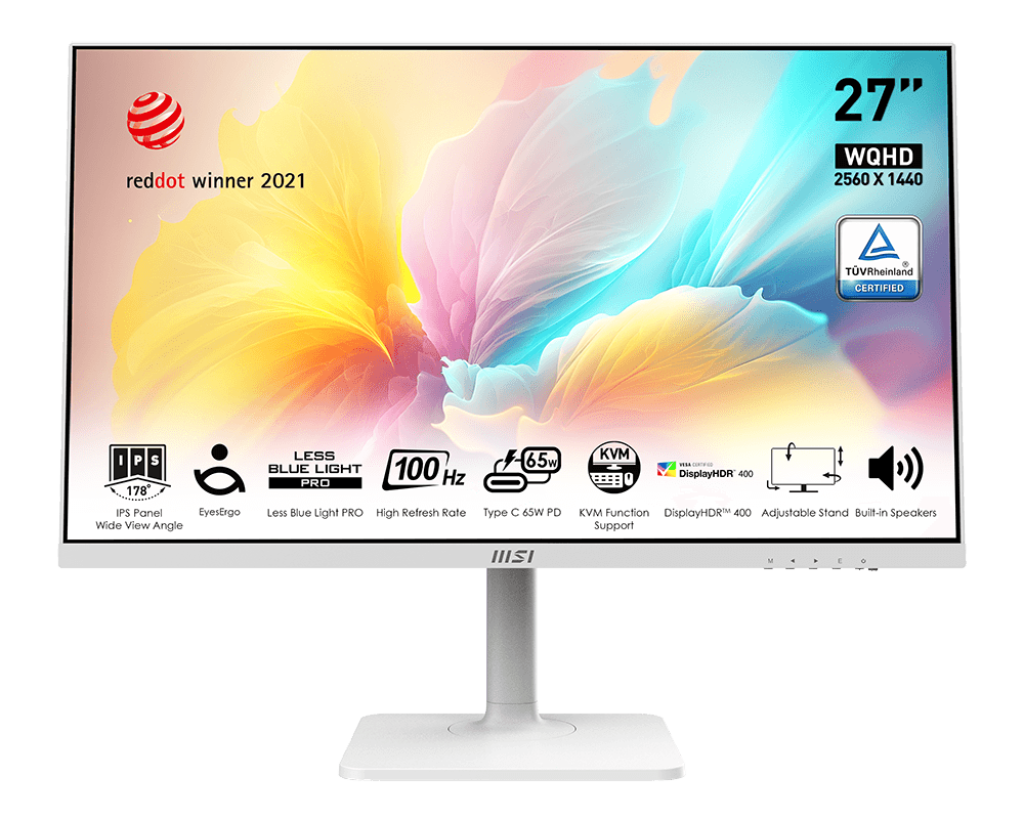 MSI Modern MD272QXPW 27" 2K IPS 100Hz Monitor