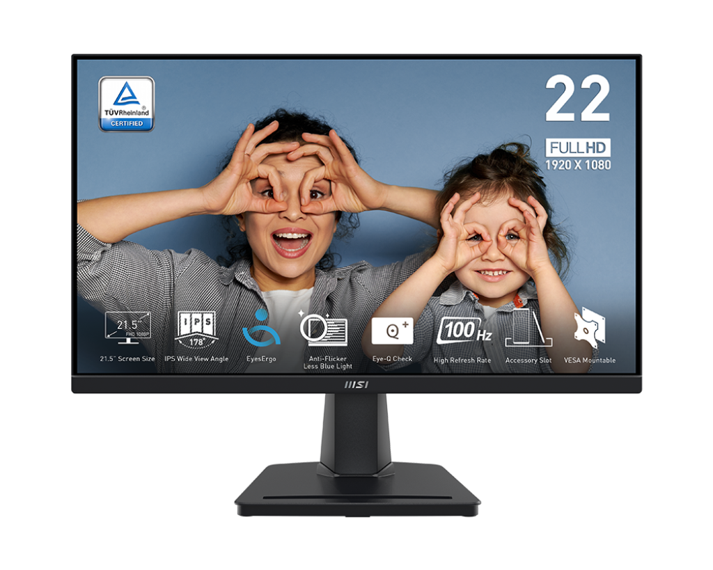 MSI PRO MP225 21.5" FHD IPS 100Hz Monitor
