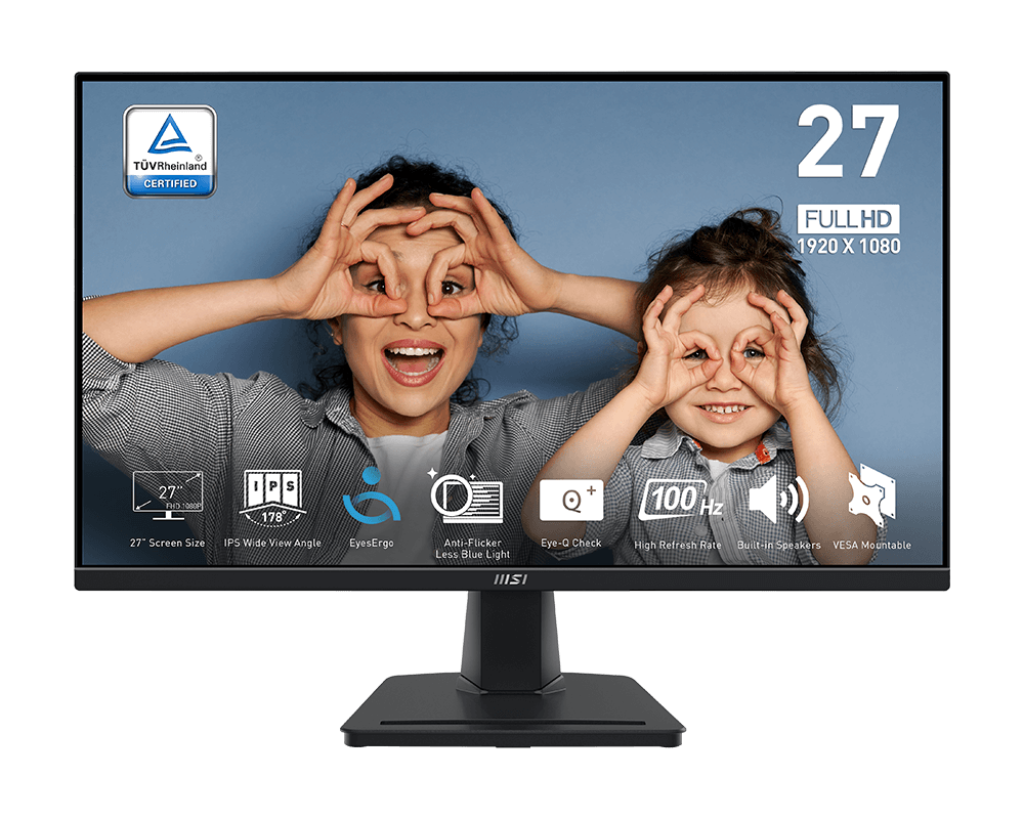 MSI PRO MP275 27" FHD IPS 100Hz Monitor 1