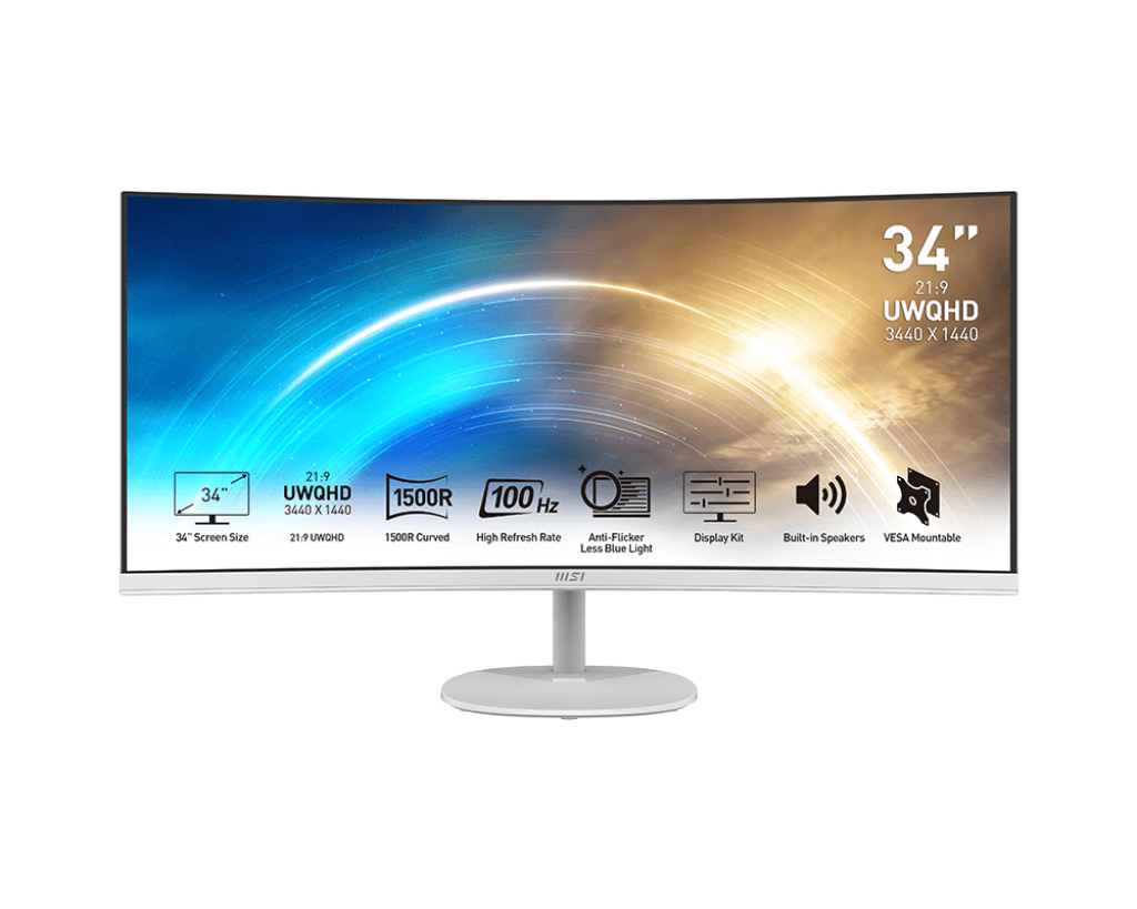 MSI PRO MP341CQW 34" UWQHD VA 100Hz Monitor