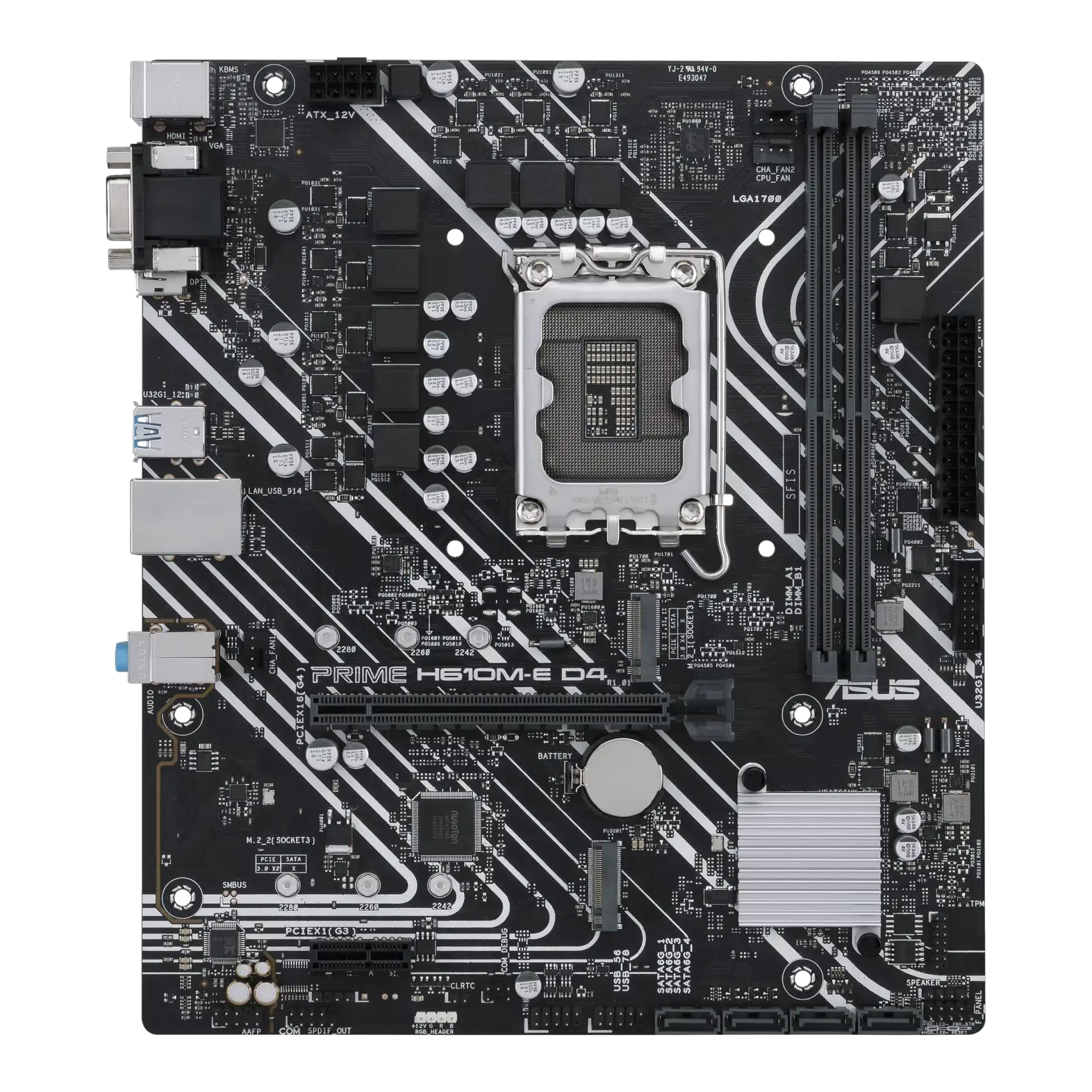 ASUS PRIME H610M-E D4-CSM Motherboard 1