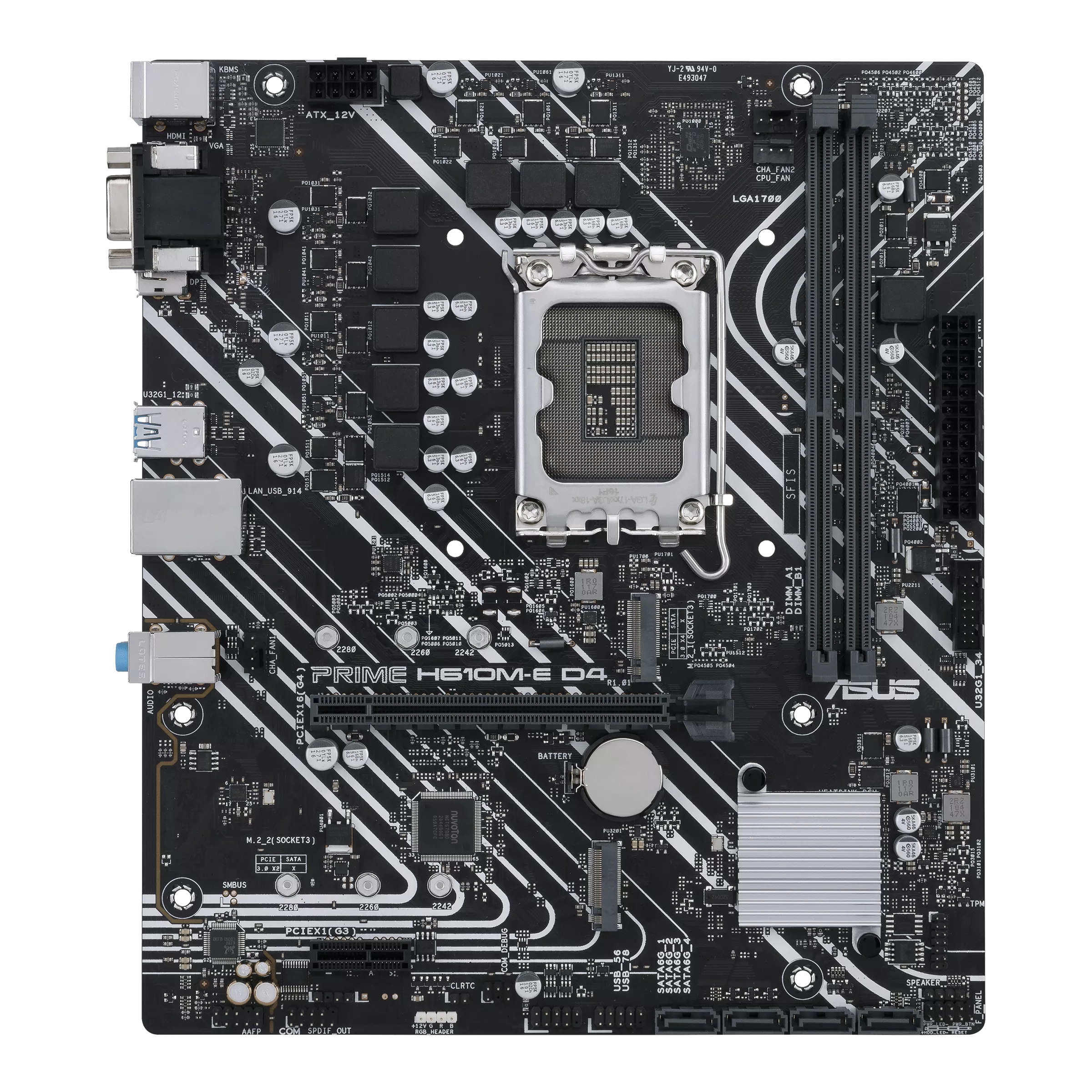 ASUS PRIME H610M-E D4-CSM Motherboard