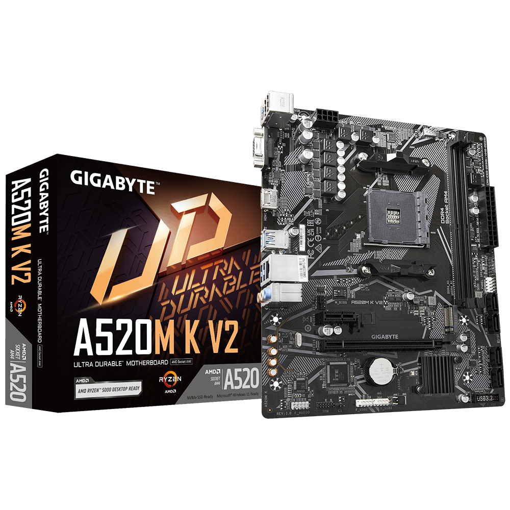 Gigabyte A520M K V2 Motherboard 1