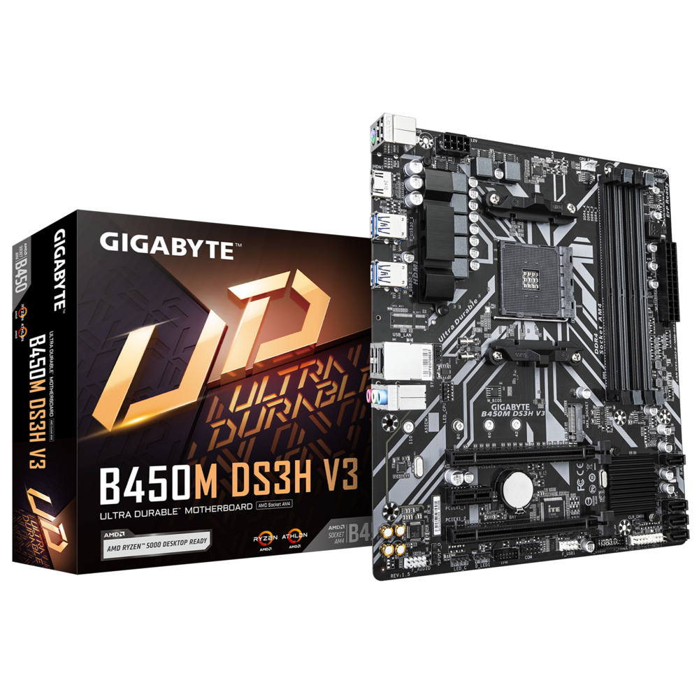 Gigabyte B450M DS3H V3 Motherboard