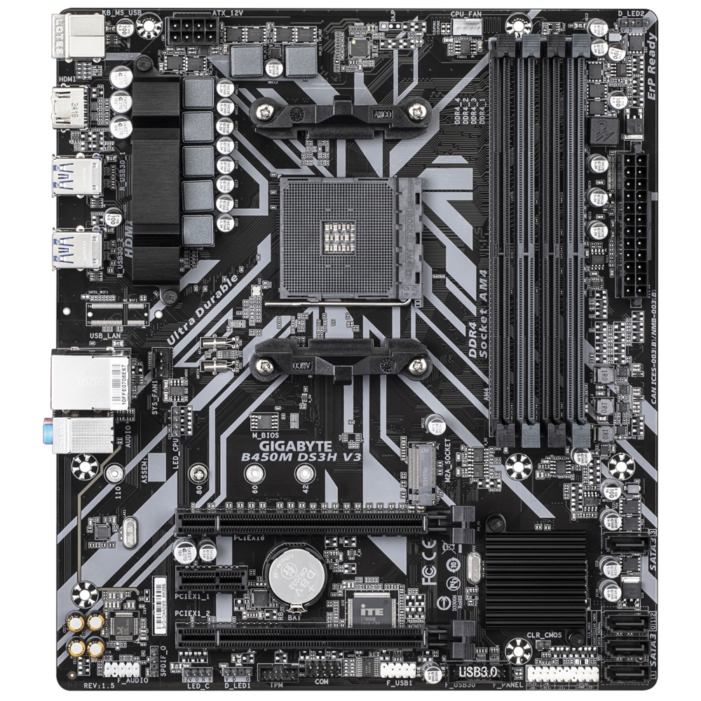 Gigabyte B450M DS3H V3 Motherboard 3