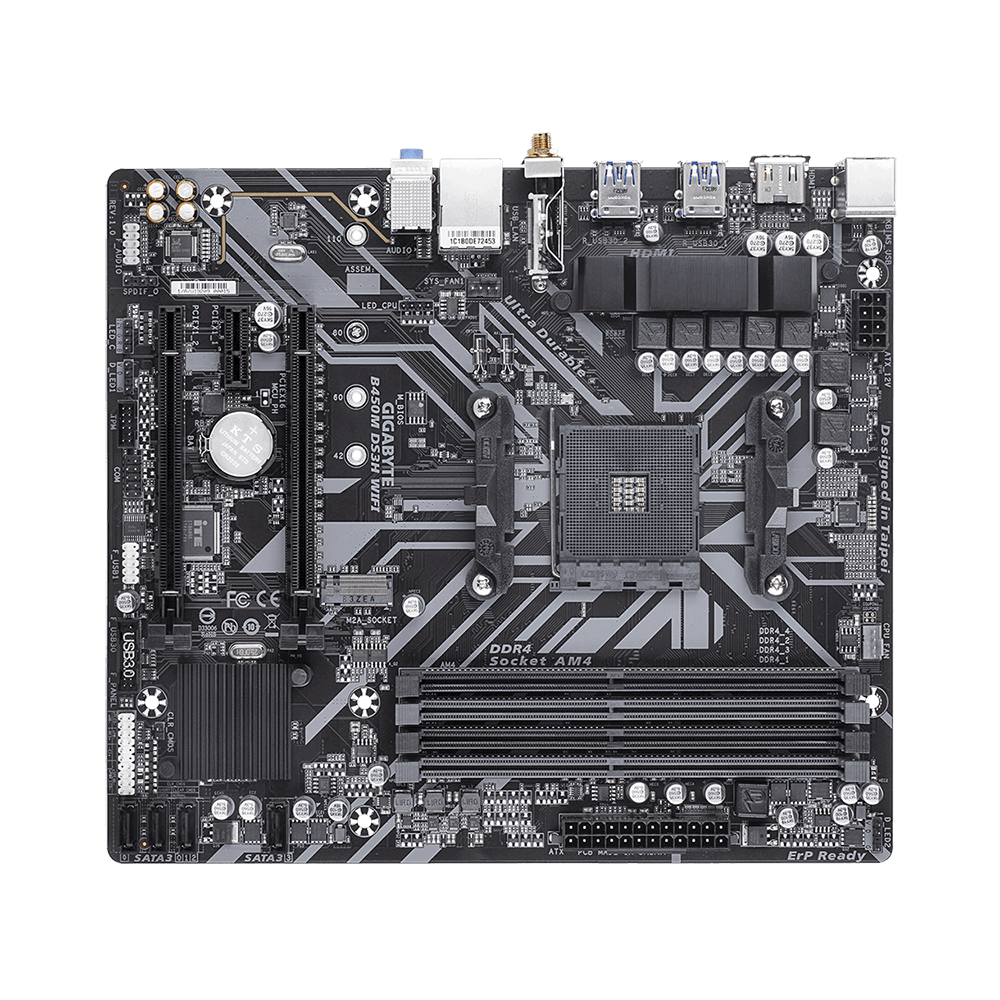 Gigabyte B450M DS3H WIFI Motherboard 2