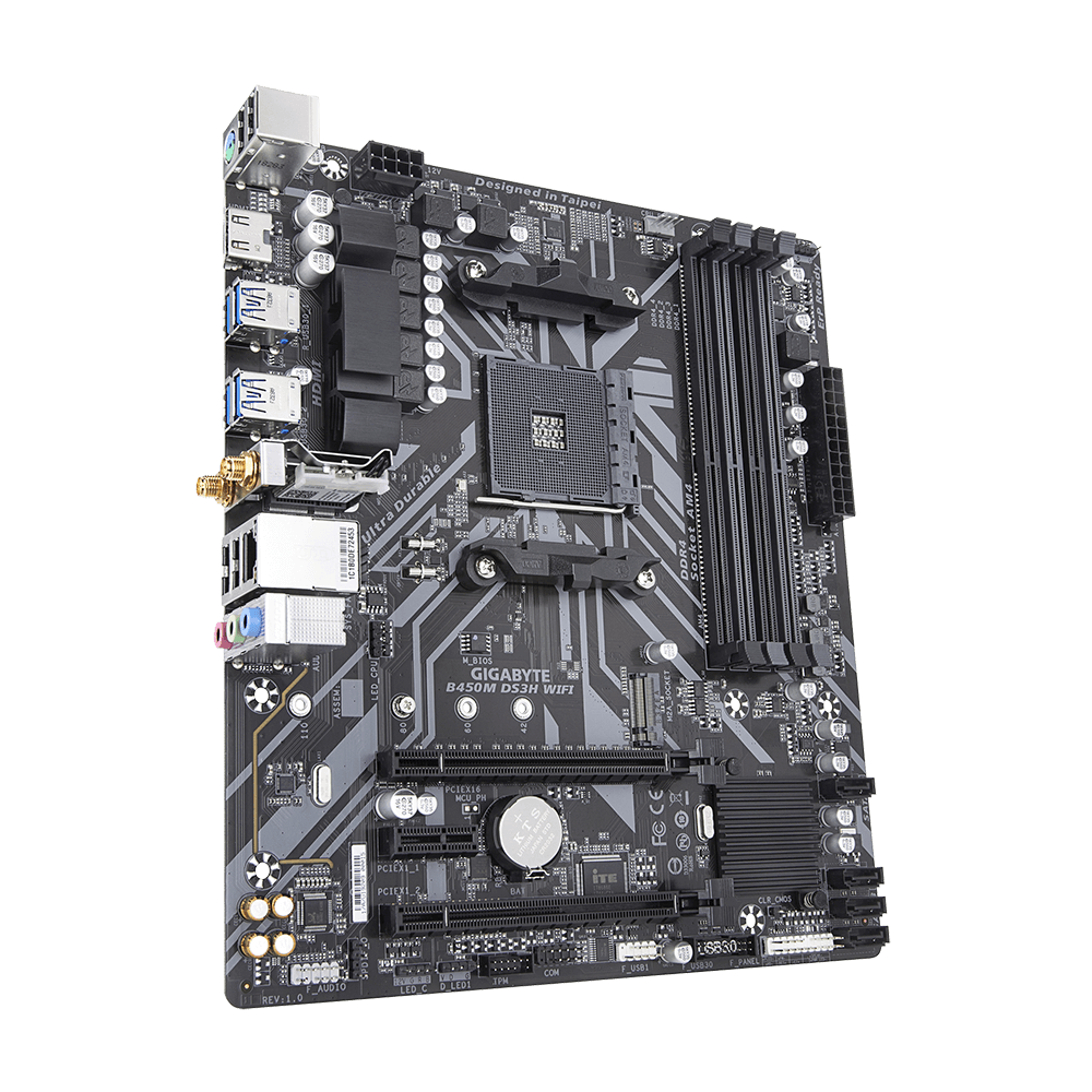 Gigabyte B450M DS3H WIFI Motherboard 3