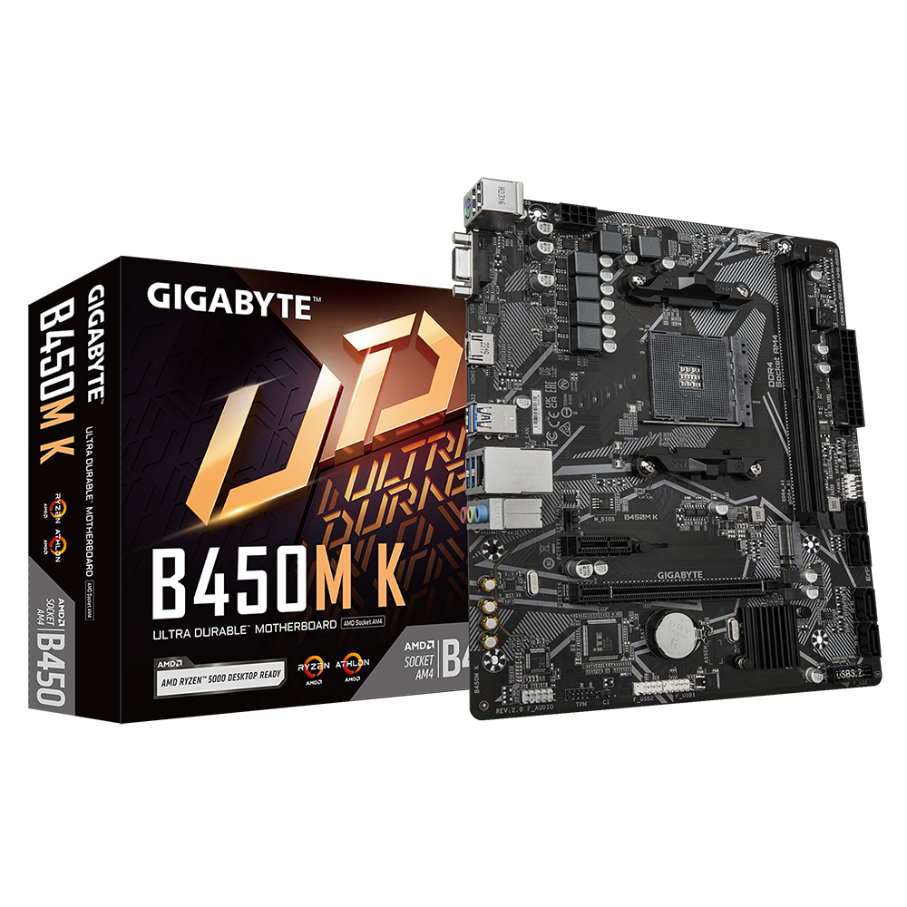 Gigabyte B450M K Motherboard 1