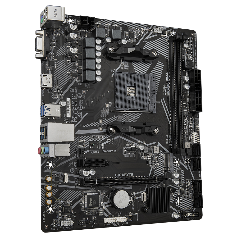 Gigabyte B450M K Motherboard 4