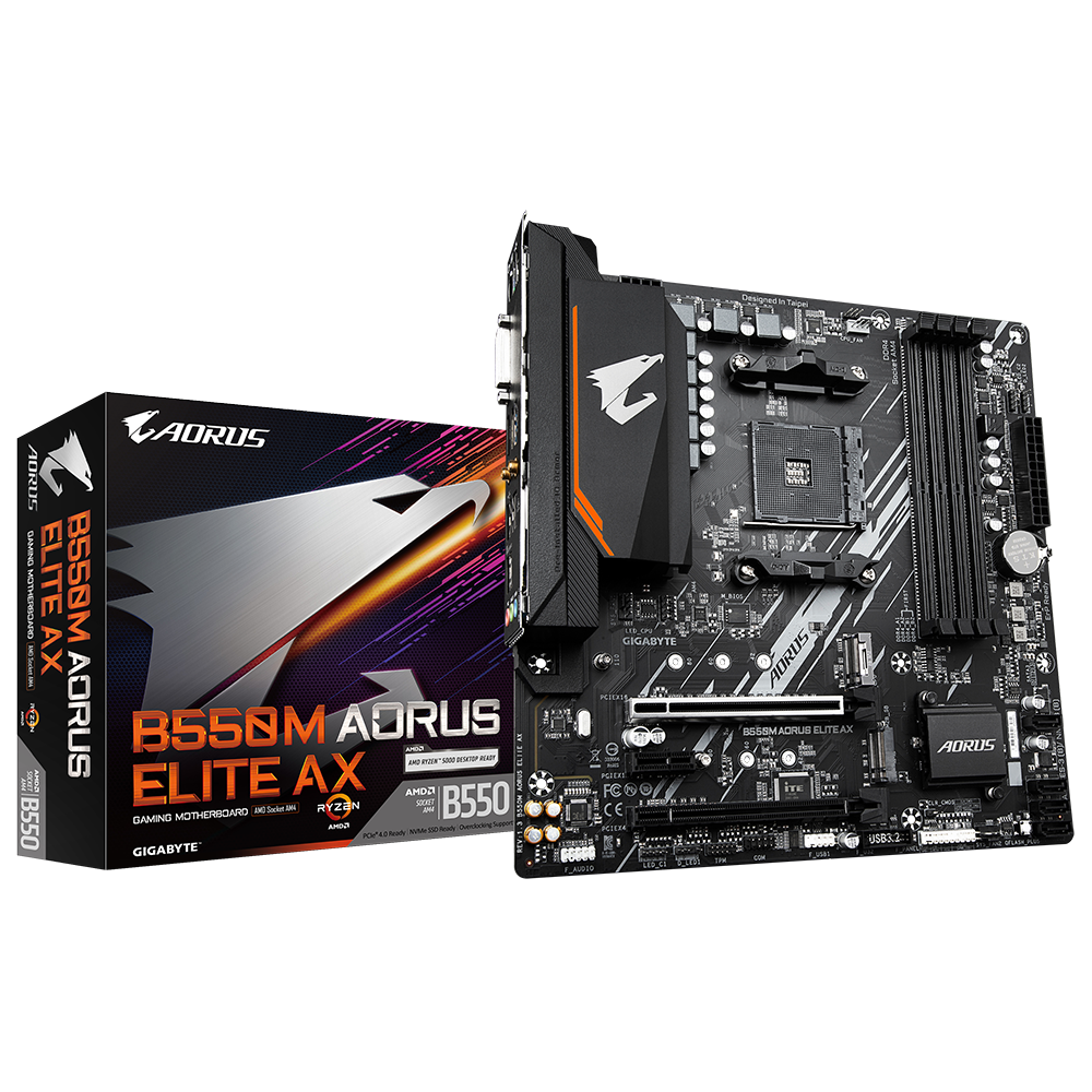 Gigabyte B550M AORUS ELITE AX Motherboard