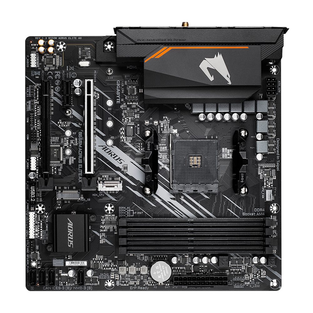 Gigabyte B550M AORUS ELITE AX Motherboard 3